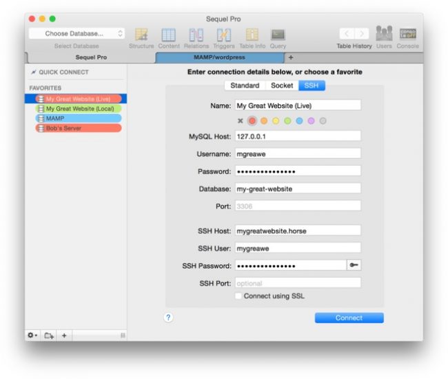 creating a gui for mysql database