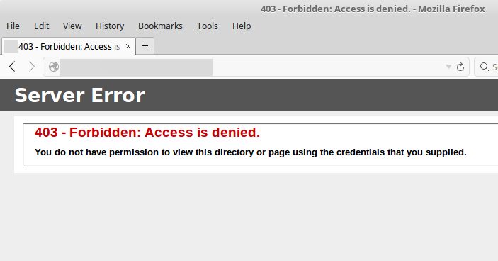 HTTP 403 Forbidden